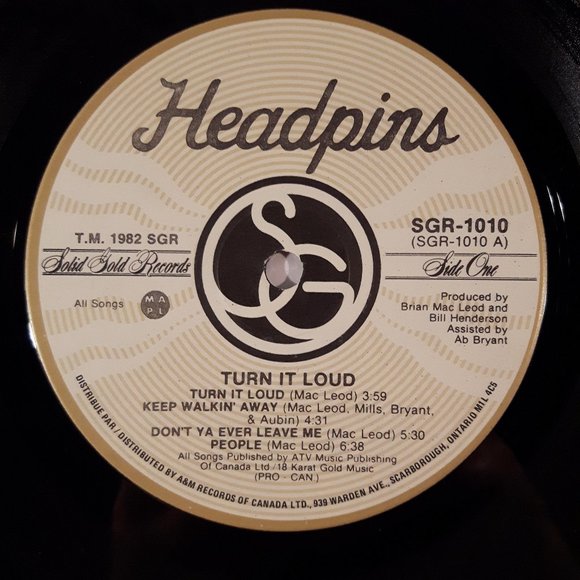 Headpins - Turn It Loud - Vinyl LP Record - Picture 3 of 4